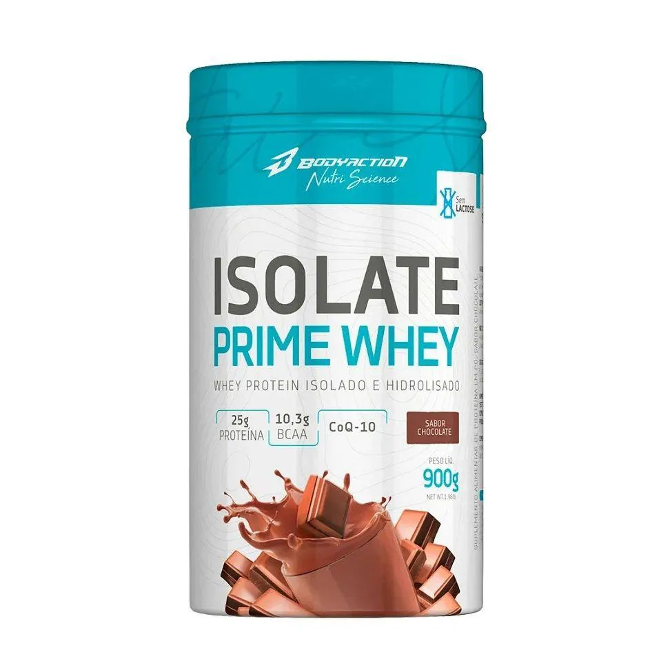 Whey Protein Body Action Isolate Prime Whey Chocolate Natural 900g