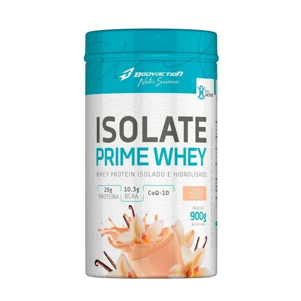 Whey Protein Body Action Isolate Prime Whey Baunilha Natural 900g