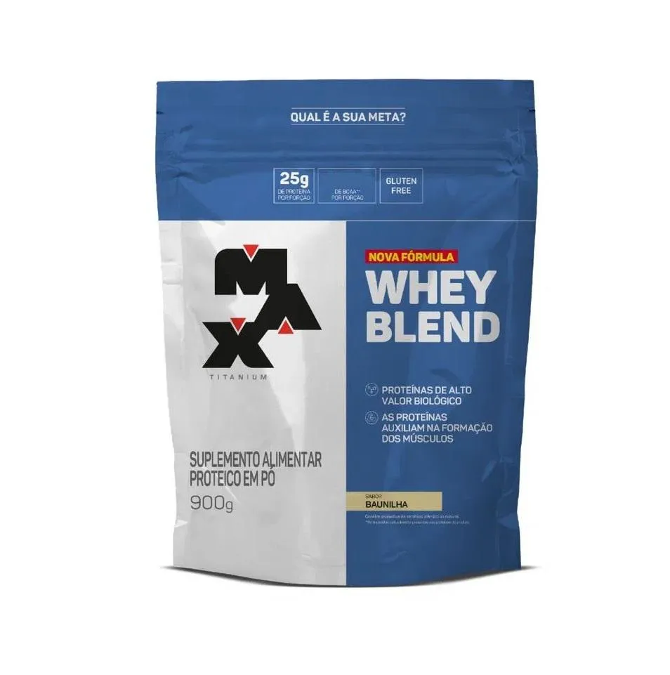 WHEY BLEND REFIL (900G) - NOVA FÓRMULA - SABOR: BAUNILHA