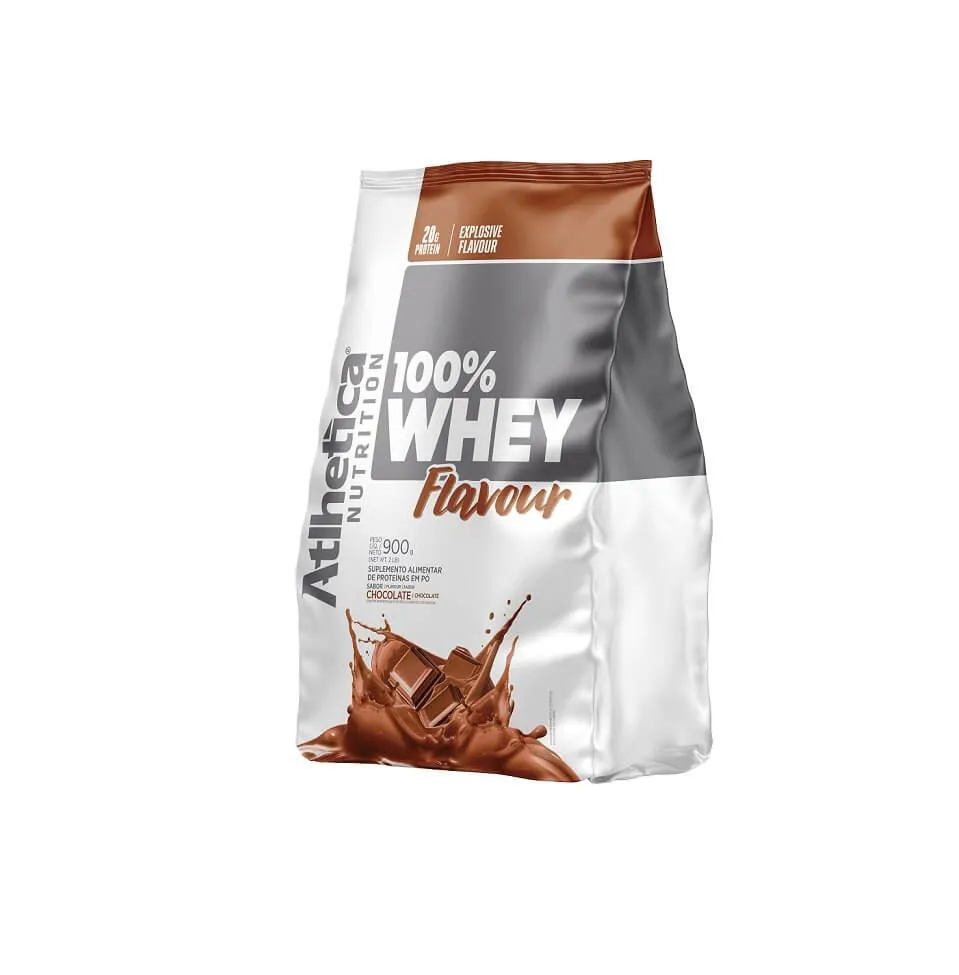 100% WHEY FLAVOUR REFIL (900G) - SABOR: CHOCOLATE