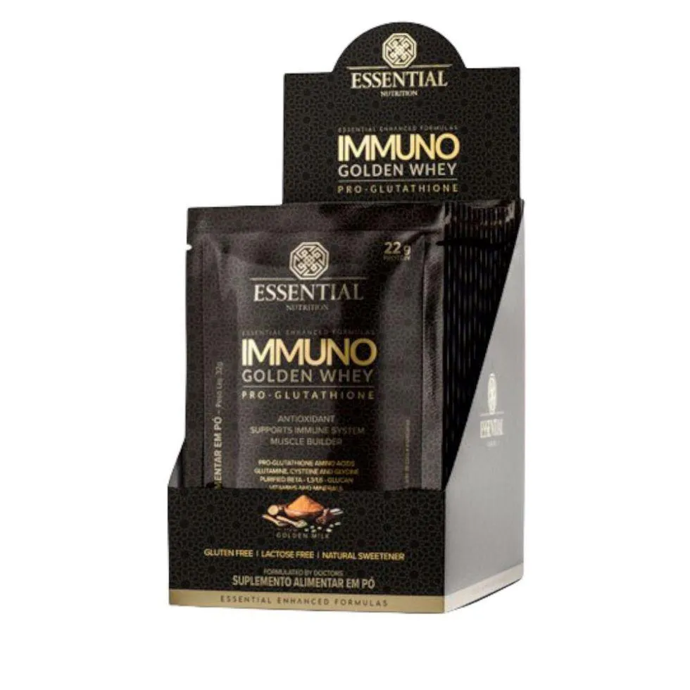 IMMUNO GOLDEN WHEY PRO GLUTATHIONE (DISPLAY 480G/15DS) - SABOR: GOLDEN MILK