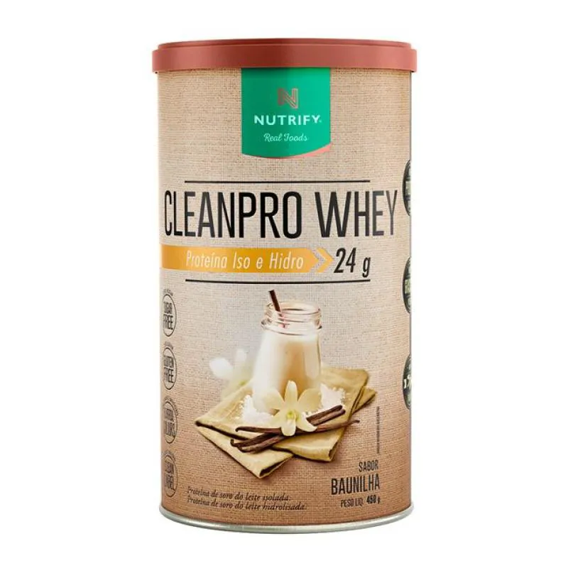 CLEANPRO WHEY (450G) - SABOR: BAUNILHA