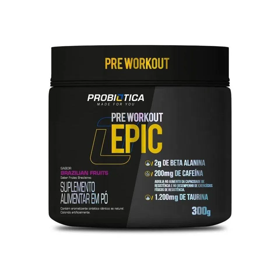 Pré-treino Probiótica Epic Brazilian Fruits 300g