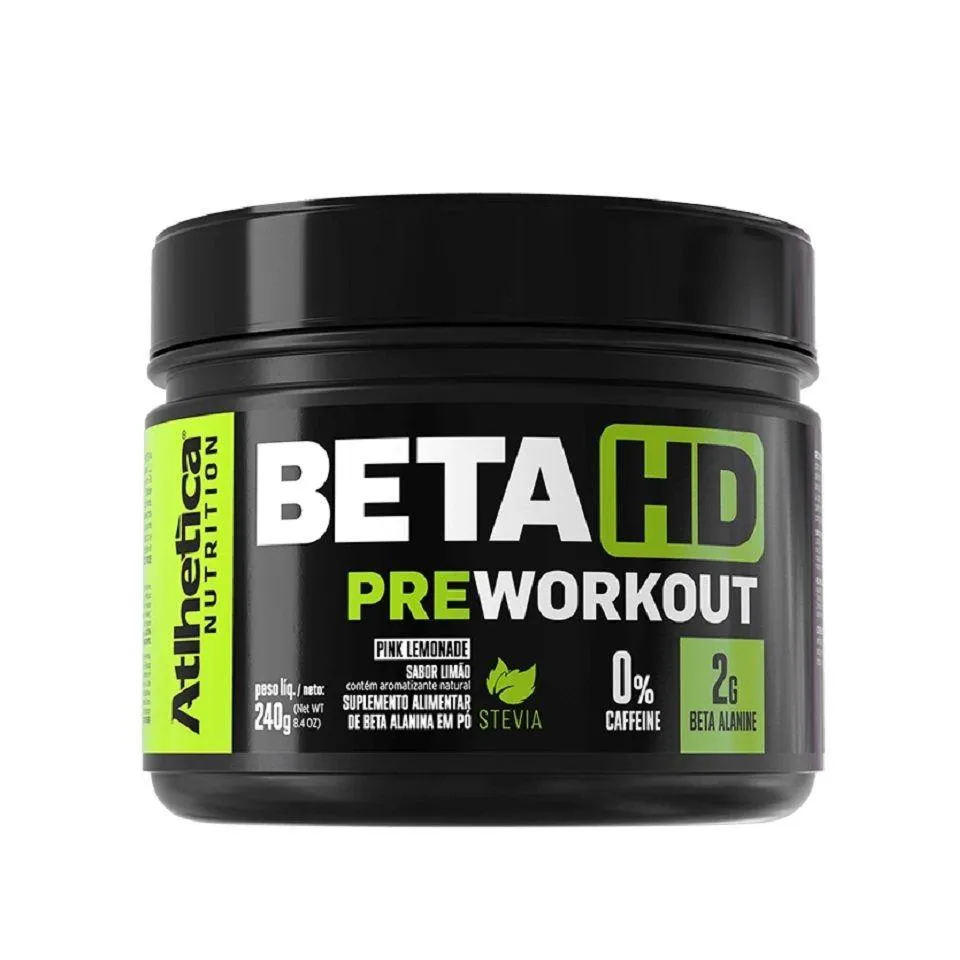 BETA HD PRE WORKOUT (240G) - SABOR: PINK LEMONADE S/ CAFFEINE