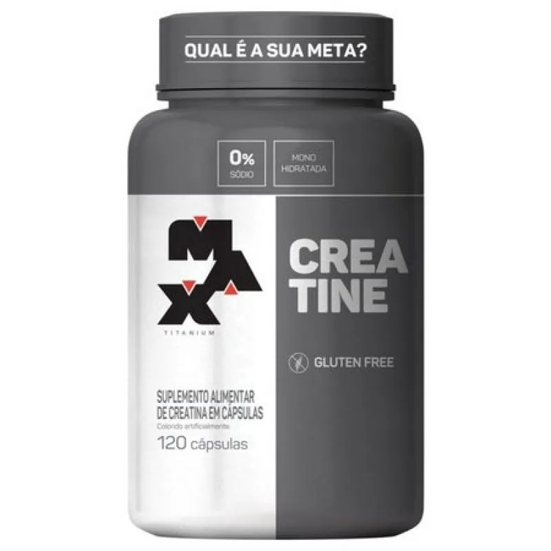 Creatina Monohidratada Max Titanium 120 cápsulas
