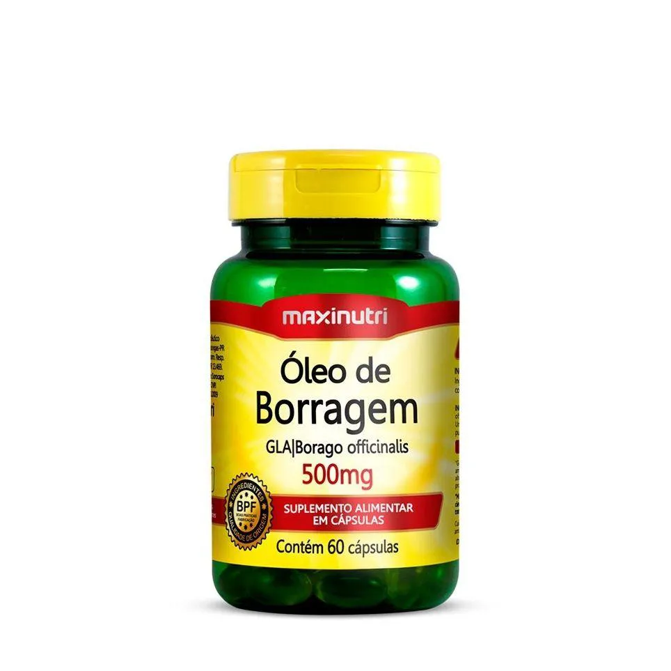 ÓLEO DE BORRAGEM 500MG (60 CAPS) - PADRãO: ÚNICO