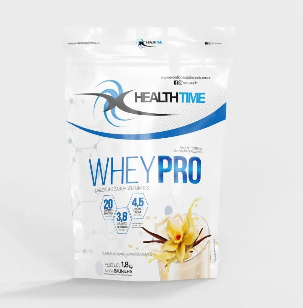 WHEY PRO REFIL (1,8KG) - SABOR: BAUNILHA
