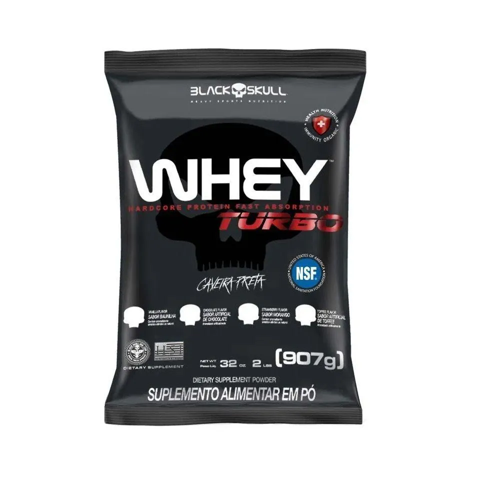 WHEY TURBO REFIL (907G) - SABOR: BAUNILHA