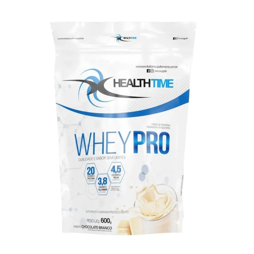 WHEY PRO REFIL (600G) - SABOR: CHOCOLATE BRANCO