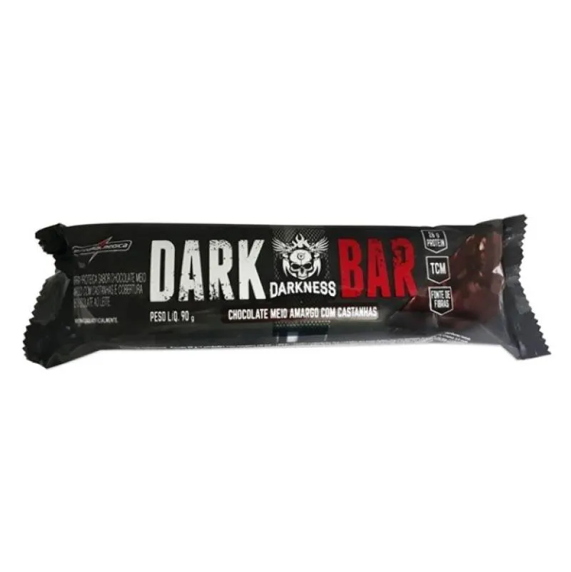 Barra de Proteína Integralmédical Dark Bar Chocolate Meio Amargo com Castanhas 90g 
