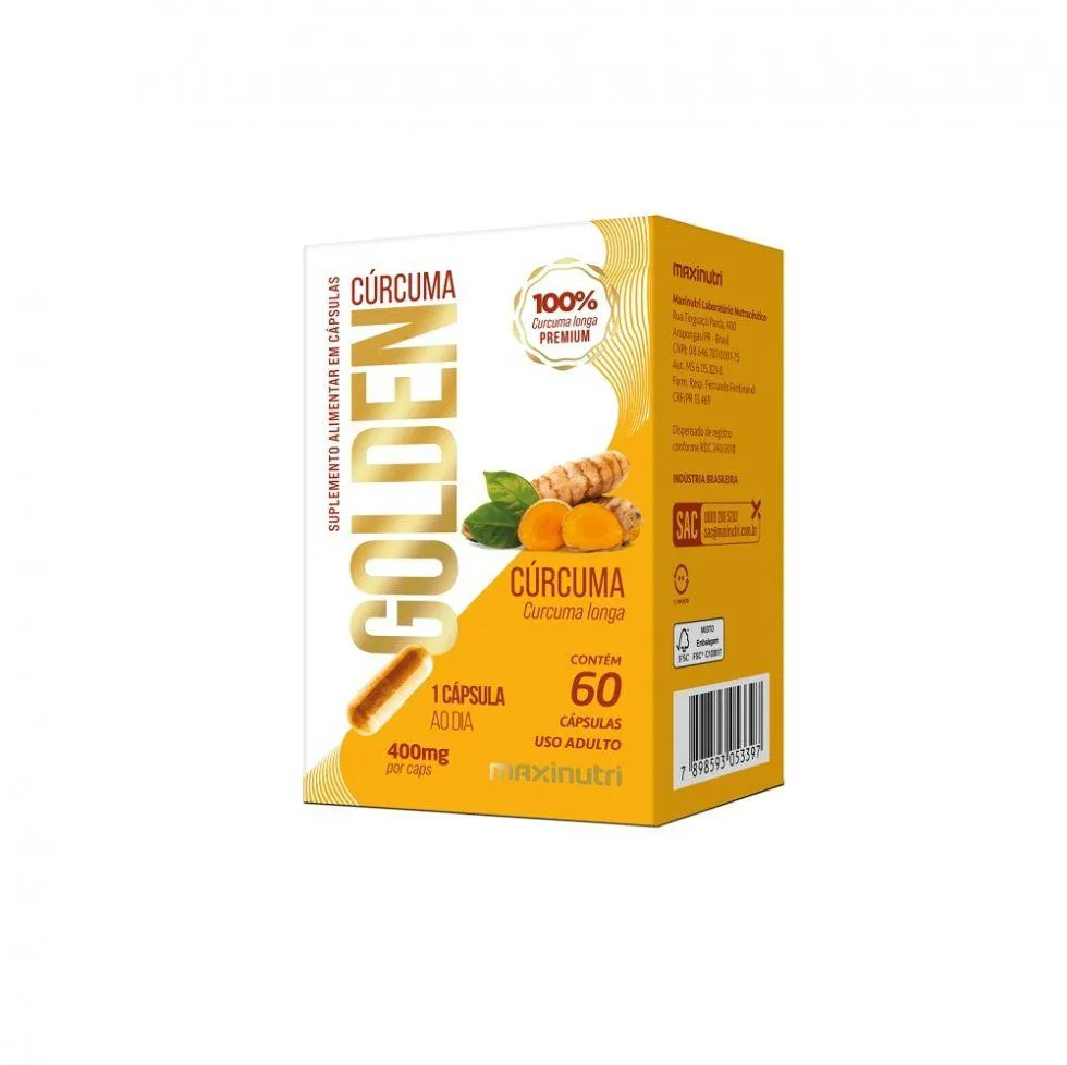 CúRCUMA GOLDEN (60 CAPS) - PADRãO: ÚNICO