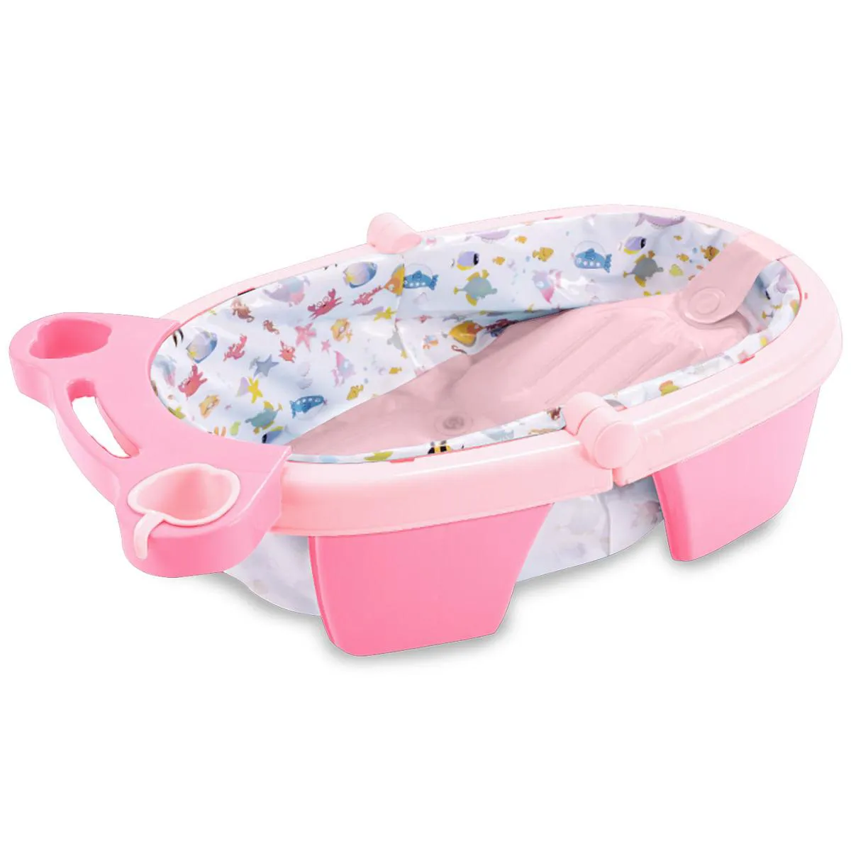 BANHEIRA DE BEBê INFLáVEL E PORTáTIL AIRPLUS MAXIBABY - ROSA