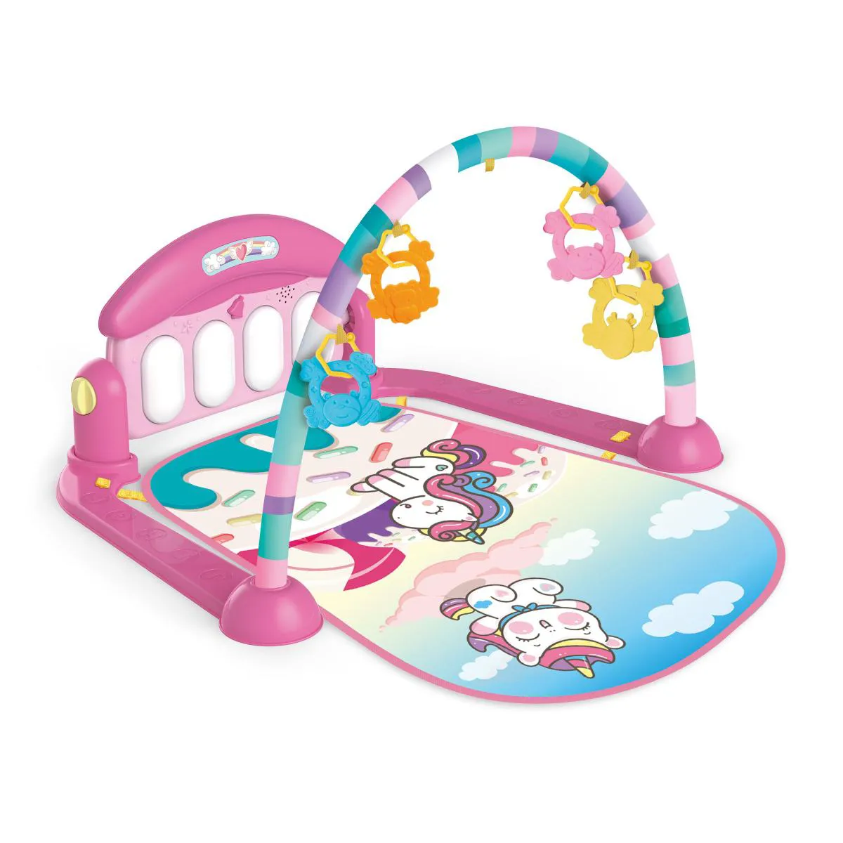 TAPETE DE ATIVIDADES JOY ARCO-ÍRIS PIANO MUSICAL REPLAY KIDS