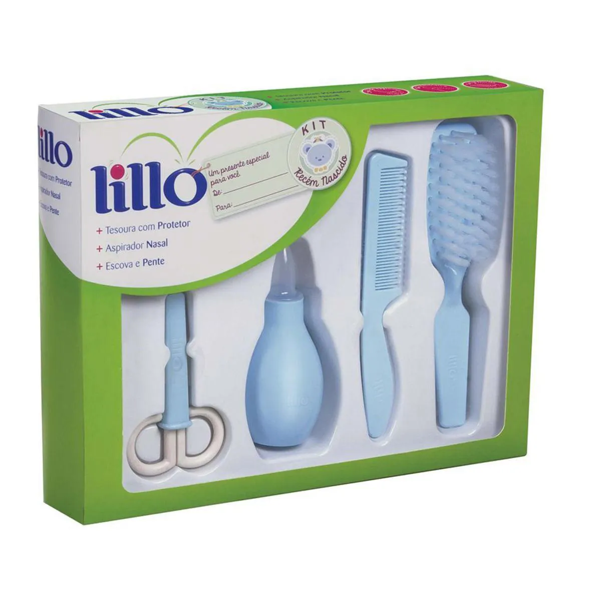 KIT DE HIGIENE PARA RECéM NASCIDO AZUL - LILLO