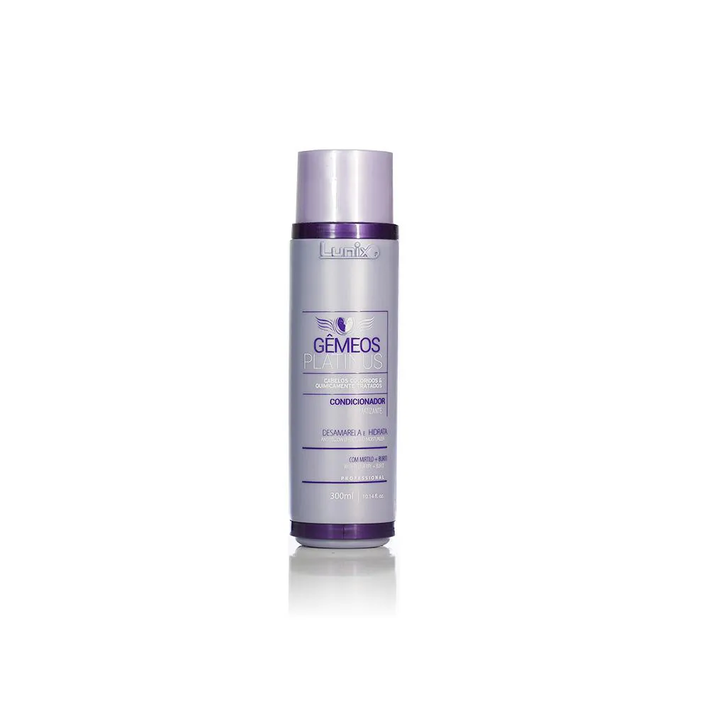 Condicionador Matizador Lunix Gêmeos Platinus 300ml