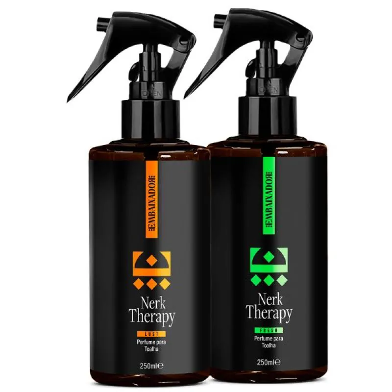 Kit Perfume para Toalha Embaixador Nerk Therapy Lust 250ml + Fresh 250ml