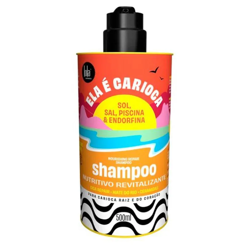 SHAMPOO NUTRITIVO ELA é CARIOCA LOLA COSMETICS 500ML