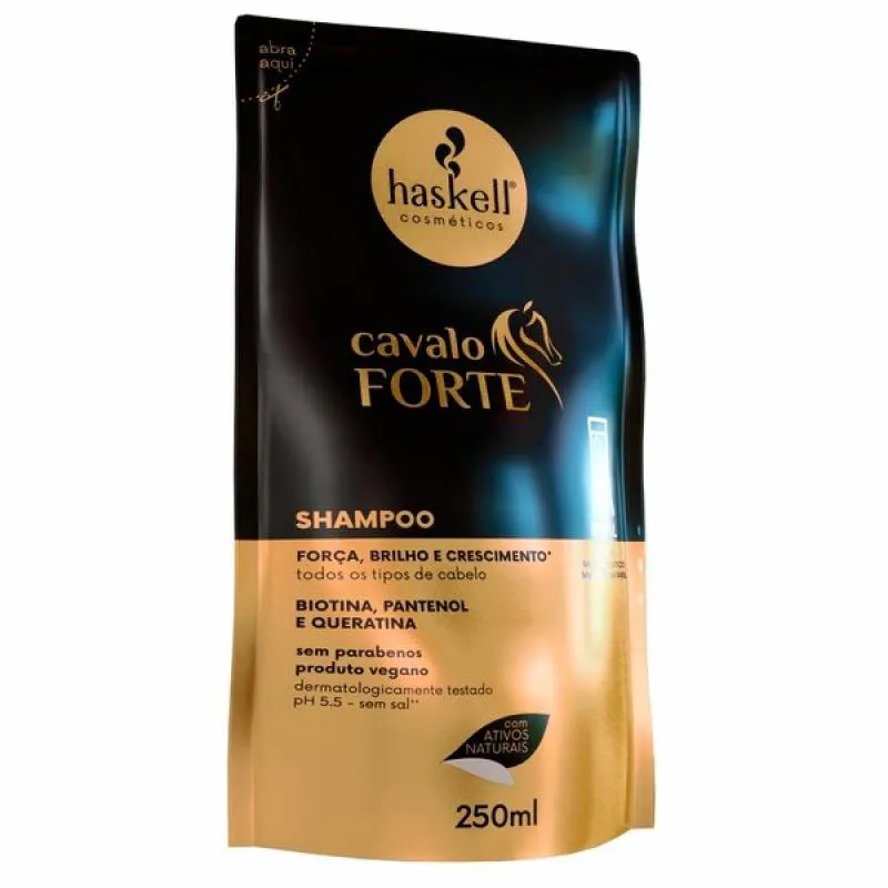 SHAMPOO DE CABELO HASKELL CAVALO FORTE SACHê 250ML