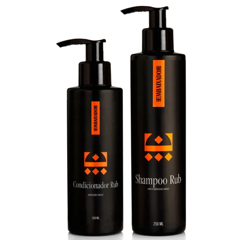 SHAMPOO PARA CABELO RUB + CONDICIONADOR RUB EMBAIXADOR 250ml