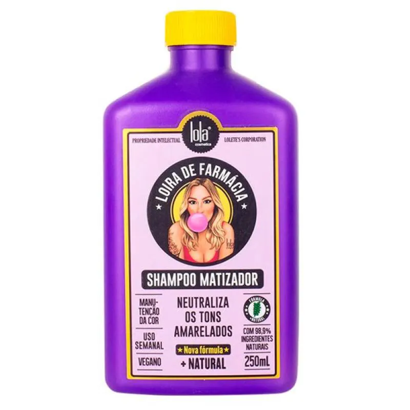 SHAMPOO MATIZADOR LOIRA DE FARMáCIA LOLA COSMETICS 250ML
