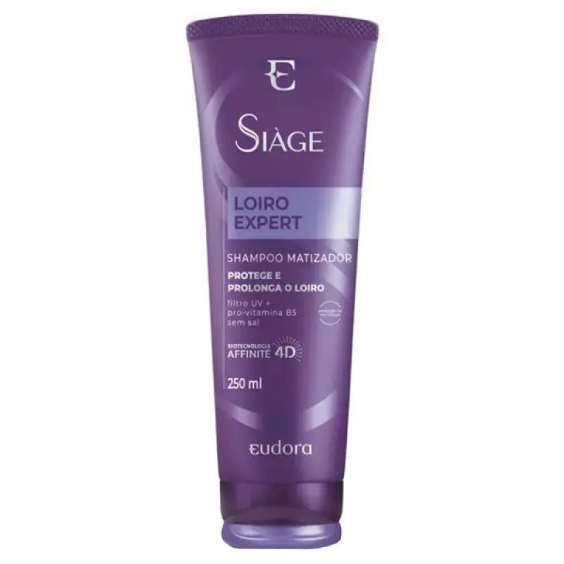 Shampoo Matizador Eudora Siàge Loiro Expert Proteção UV 250ml