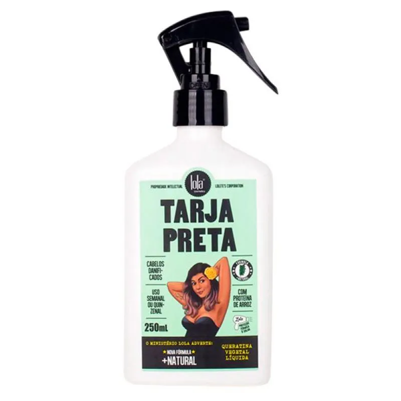 SPRAY DE TRATAMENTO TARJA PRETA QUERATINA VEGETAL LOLA COSMETICS 250ML