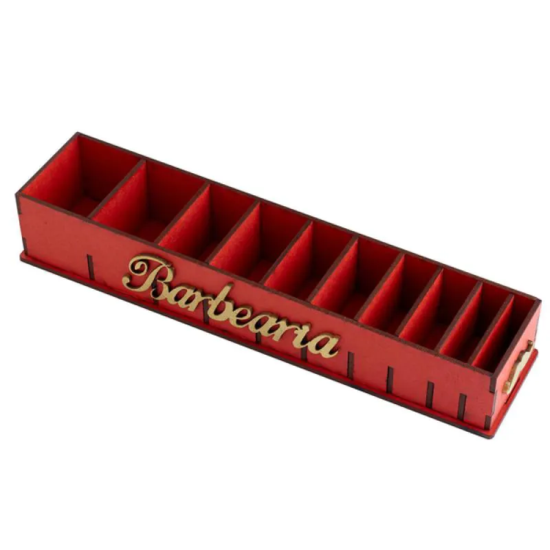 SUPORTE ORGANIZADOR 3MM PARA 10 PENTES DE ALTURA Vermelho
