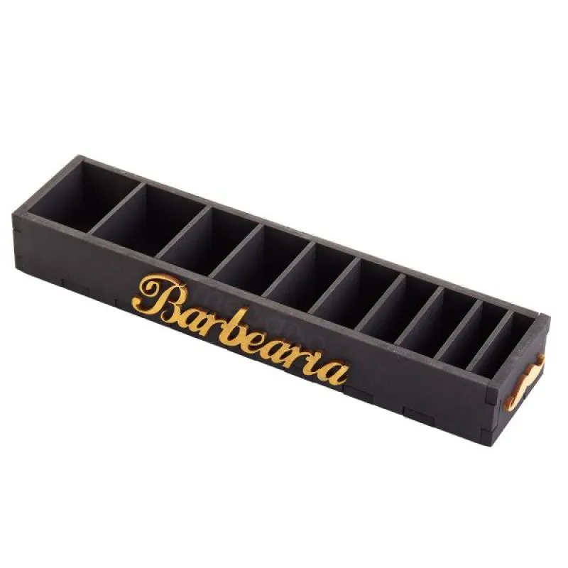 SUPORTE ORGANIZADOR PARA 10 PENTES DE ALTURA Preto
