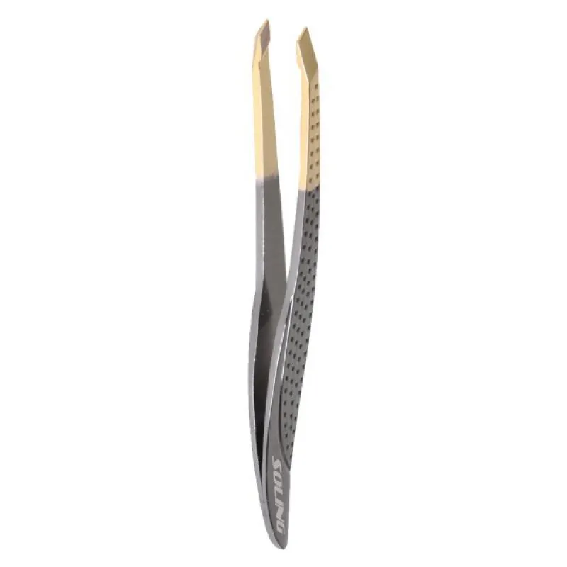 PINçA PROFISSIONAL GOLD TITANIUM EM BLISTER SOLING
