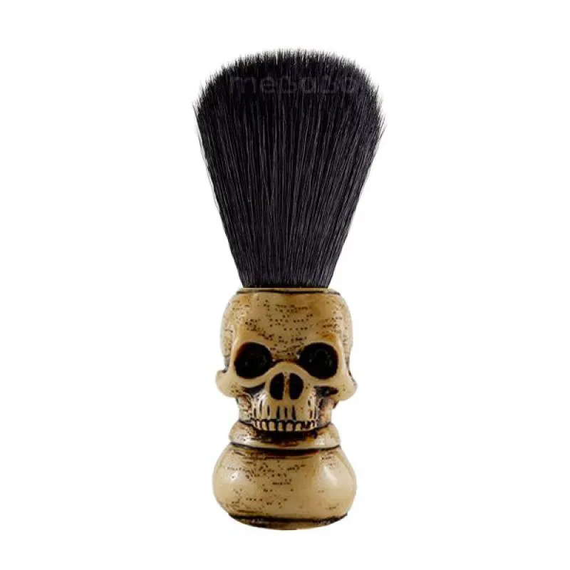 PINCEL DE BARBA UMI CAVEIRA CERDAS NATURAIS Branco