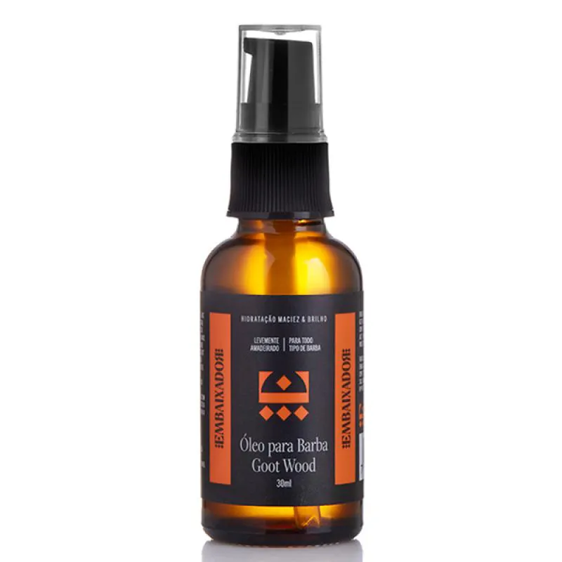 ÓLEO HIDRATANTE PARA BARBA GOOT WOOD EMBAIXADOR 30ML