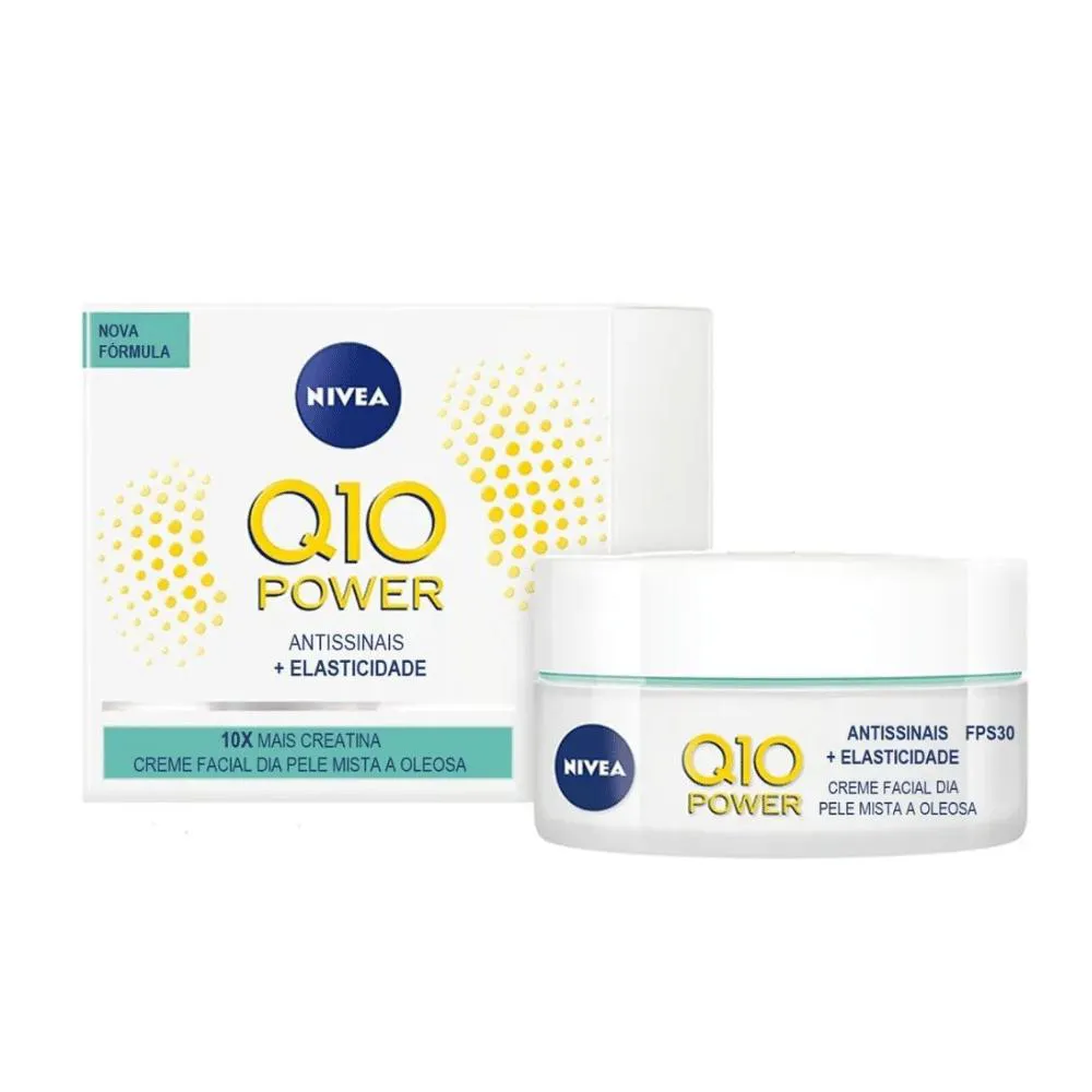 NIVEA Q10 POWER ANTISSINAIS + ELASTICIDADE DIA PELE MISTA A OLEOSA 50G