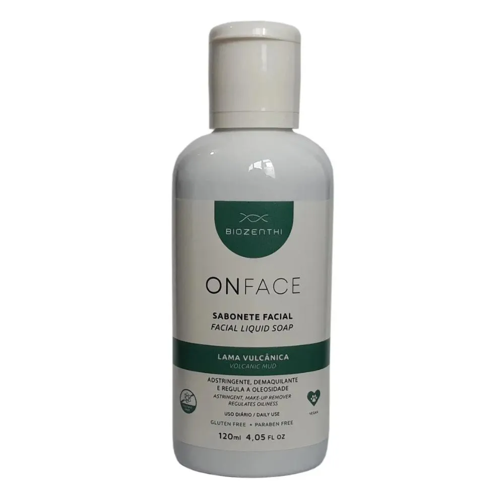 BIOZENTHI ONFACE SABONETE FACIAL LAMA VULCâNICA 120ML