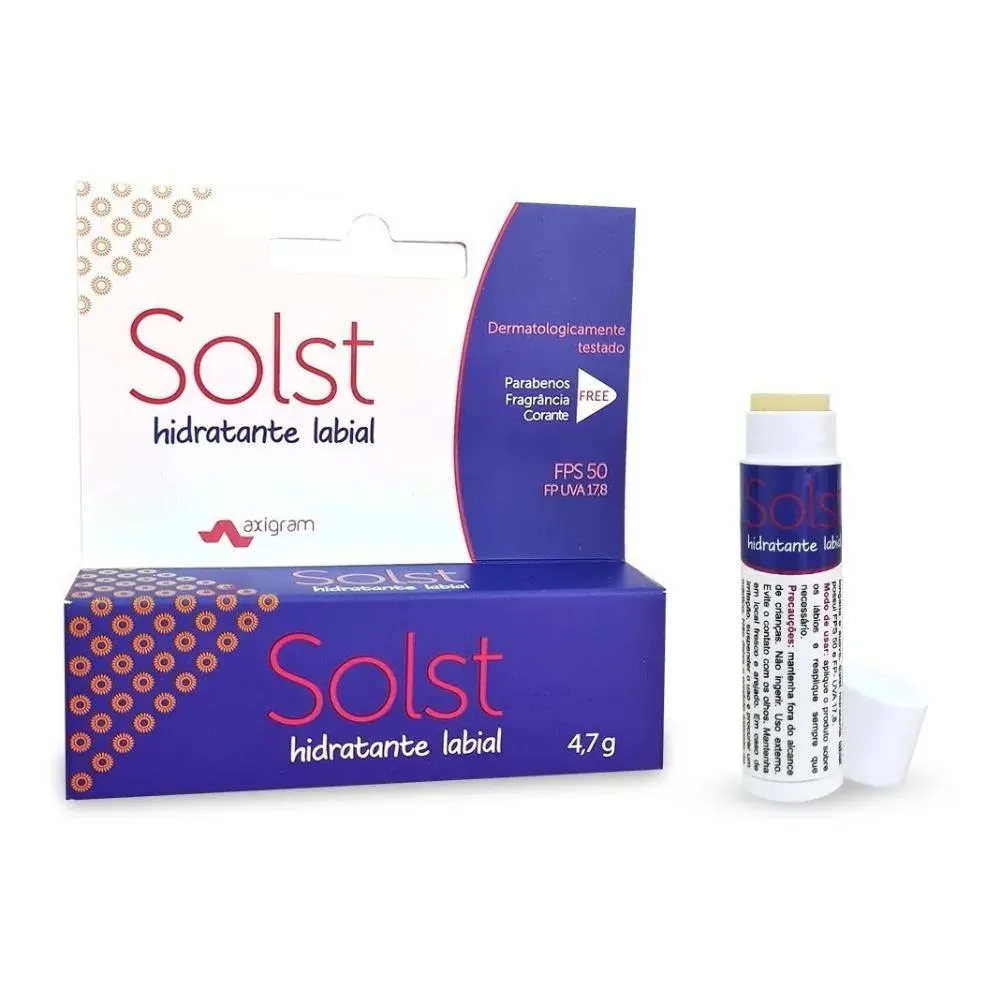 AXIGRAM SOLST HIDRATANTE LABIAL FPS 50 4,7G