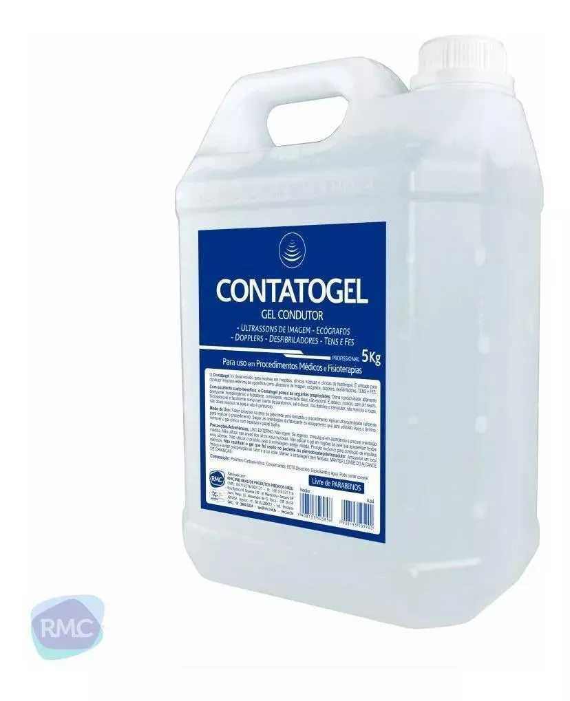 GEL CONDUTOR DE CONTATO CONTATOGEL GALAO 5KG INCOLOR RMC