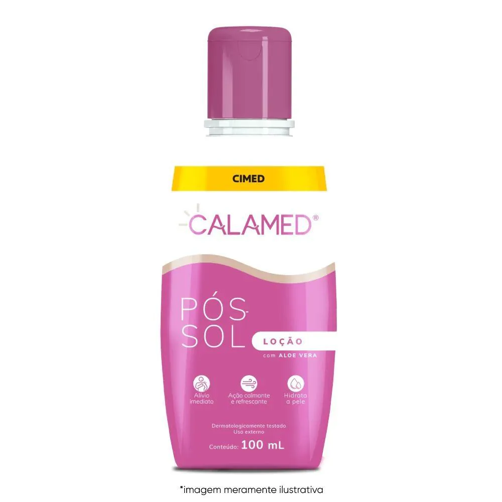 CALAMED LOçãO PóS-SOL AçãO REFRESCANTE ALIVIO IMEDIATO 100ML