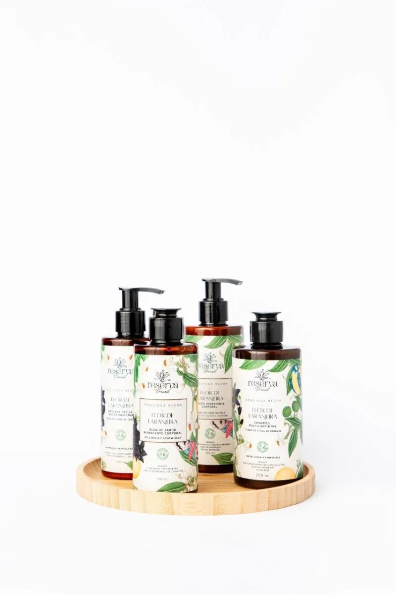 KIT CUIDAR DE SI É UM PRAZER - LINHA VEGANA ORQUíDEA NEGRA E FLOR DE LARANJEIRA
