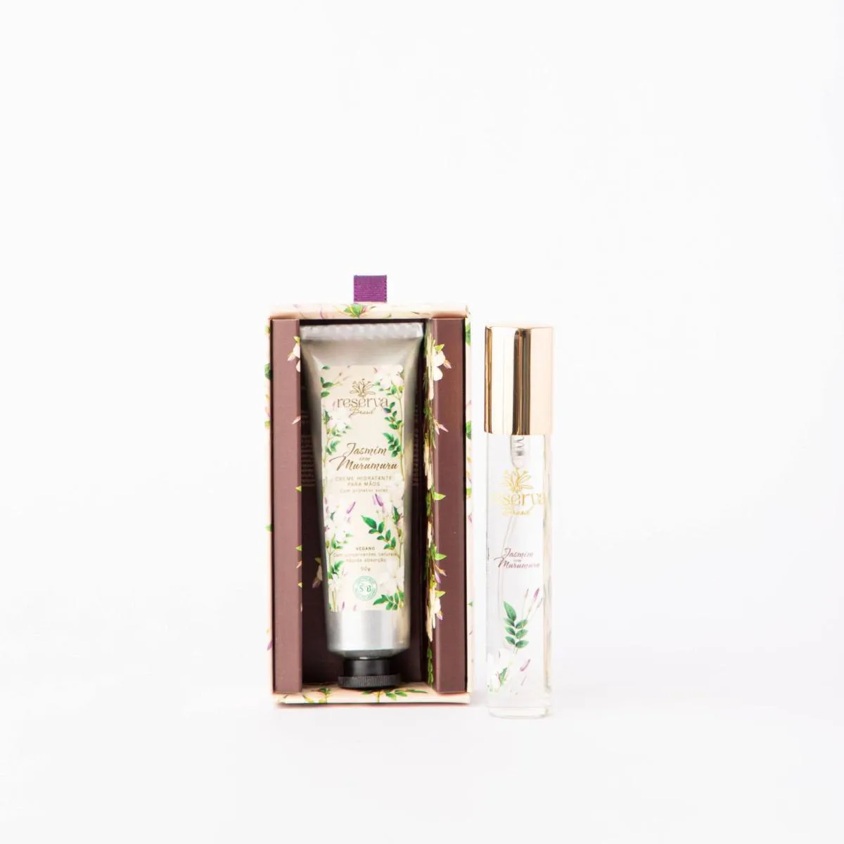 KIT CREME DE MãOS 50G E HOME SPRAY 25ML JASMIM COM MURUMURU