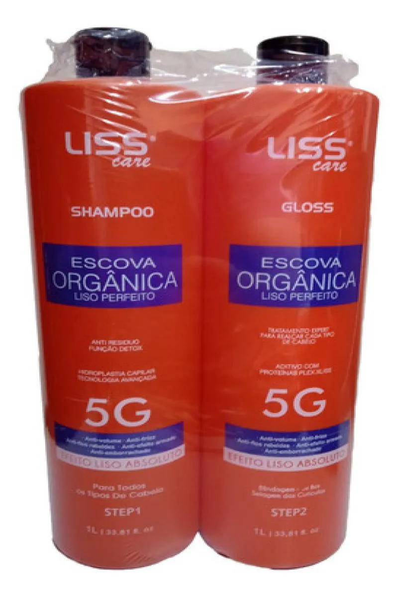 PROGRESSIVA ORGANICA 100% LISO, KIT  LISS CARE *SEM FORMOL*