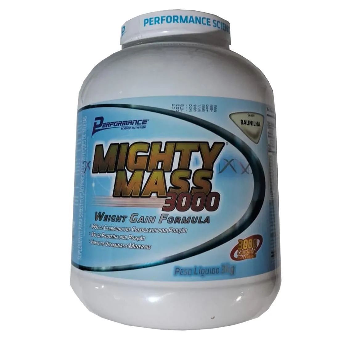 Hipercalórico Giants Nutrition Mega Mass Baunilha 3kg 