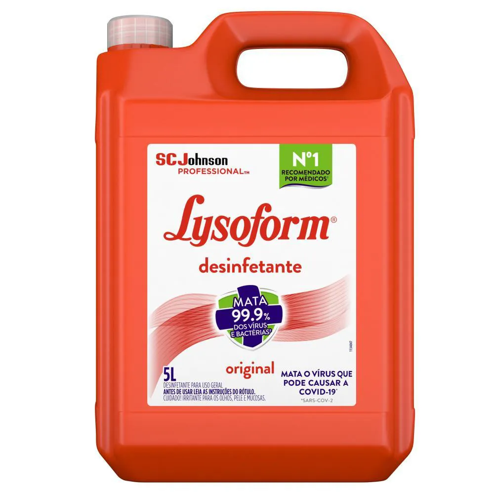 DESINFETANTE LYSOFORM USO GERAL ORIGINAL 5L | Droga Raia