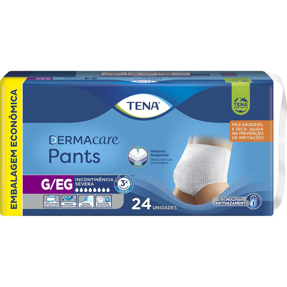 Roupa Íntima Tena Pants Dermacare G/EG 24 unidades