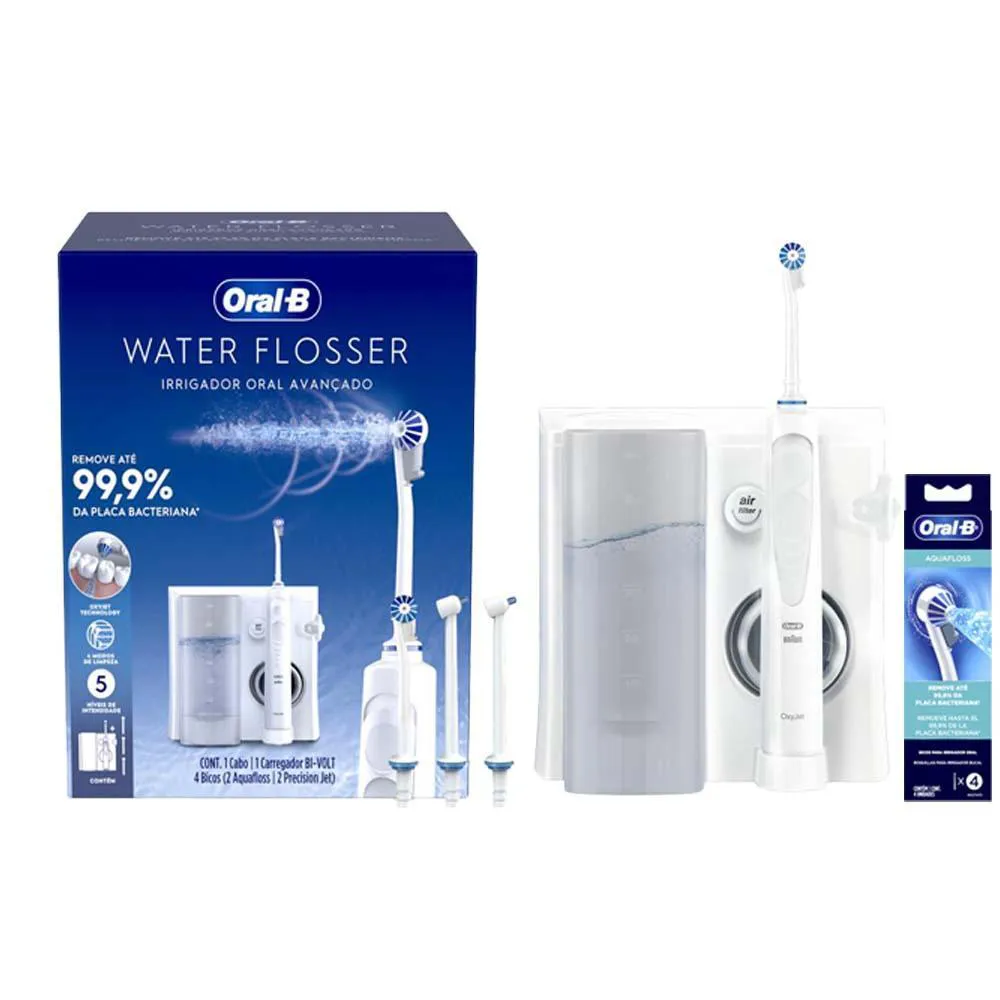 KIT IRRIGADOR ORAL-B WATER FLOSSER + REFIL IRRIGADOR ORAL-B WATER FLOSSER