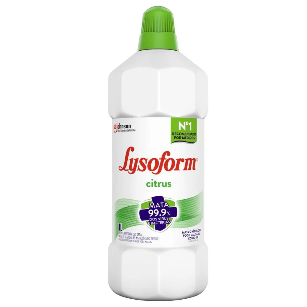 DESINFETANTE LYSOFORM USO GERAL CITRUS 1L