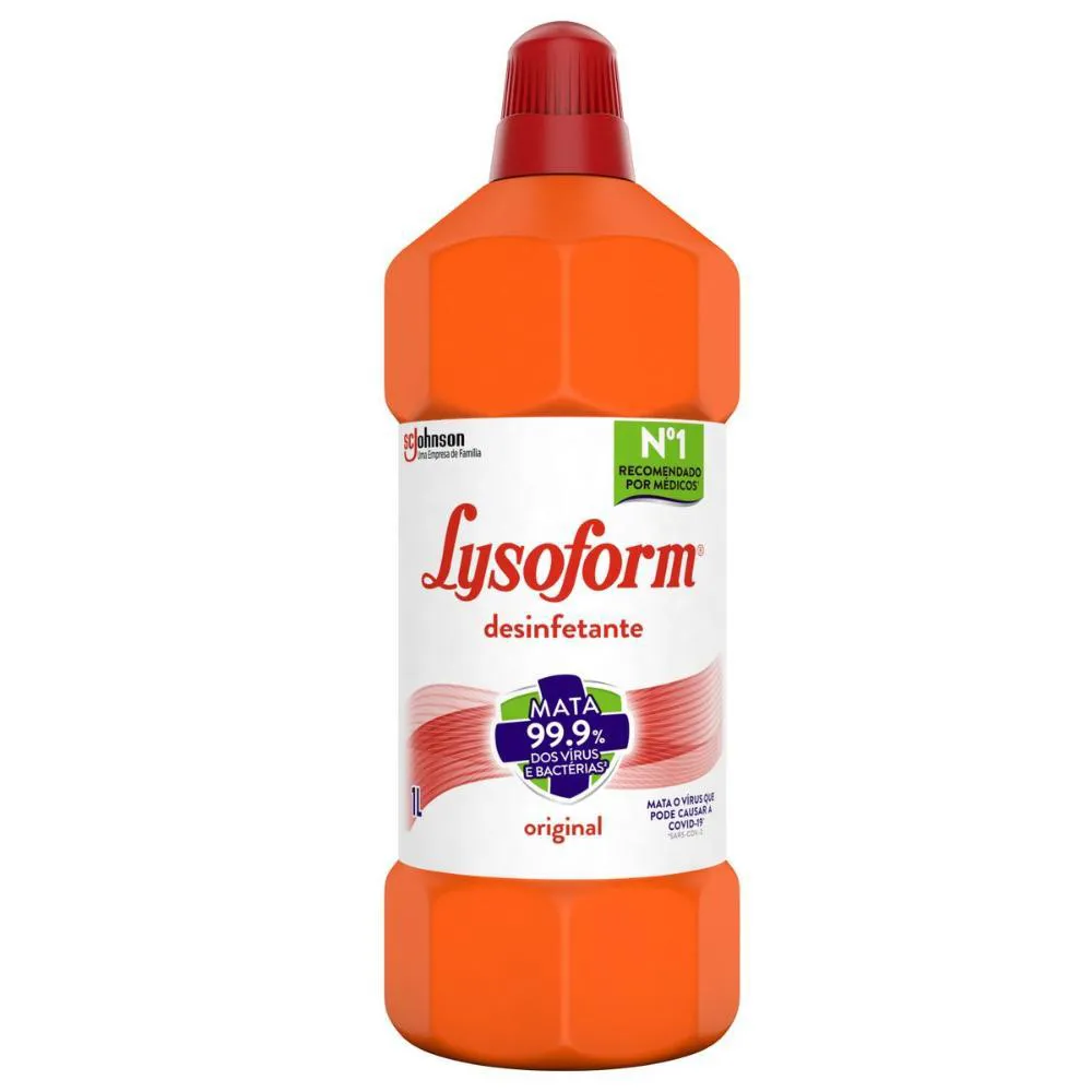 DESINFETANTE LYSOFORM BRUTO USO GERAL ORIGINAL 1L