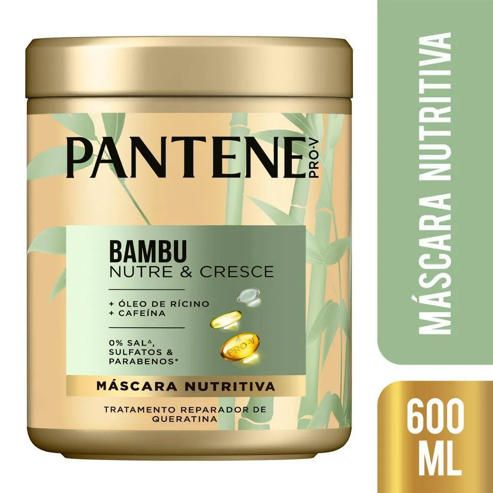 MáSCARA DE TRATAMENTO PANTENE BAMBU 600ML