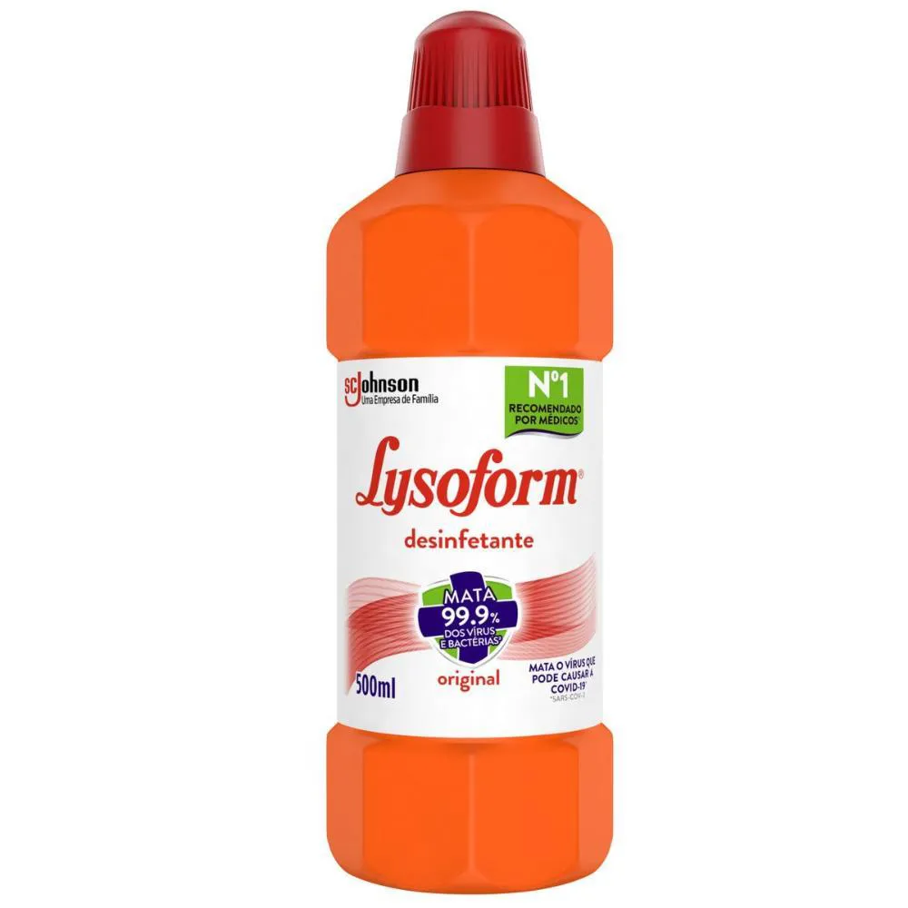 DESINFETANTE LYSOFORM USO GERAL SUAVE ODOR BACTERICIDA 500ML