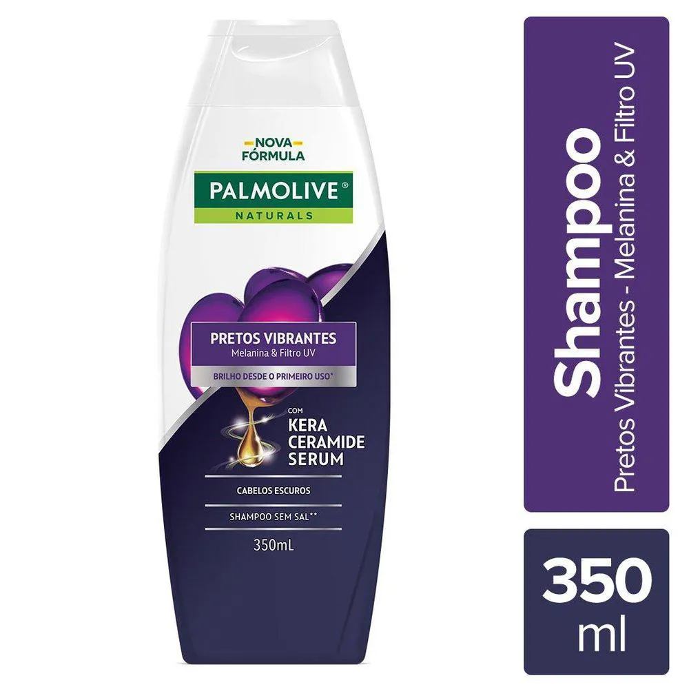 SHAMPOO PALMOLIVE NATURALS ILUMINADOR PRETOS 350ML