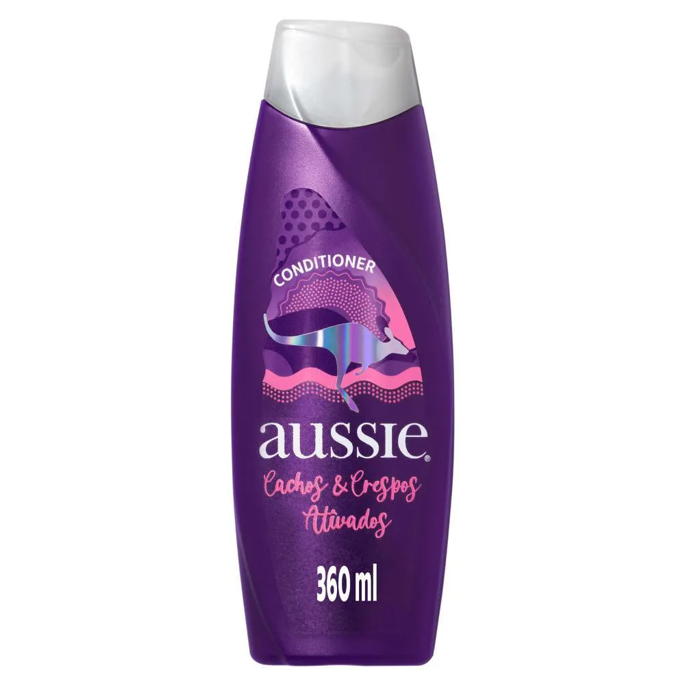 Condicionador Vegano Aussie Cachos e Crespos Ativados Hidratação e Definição 360ml