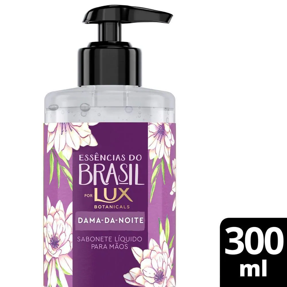SABONETE LíQUIDO PARA AS MãOS LUX ESSêNCIAS DO BRASIL DAMA DA NOITE 300ML